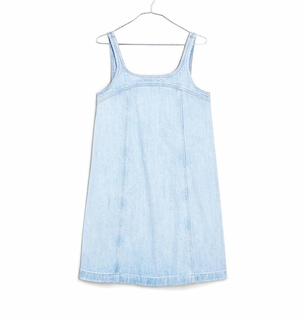 Women’s Madewell Denim A Line Sleeveless Mini Dress Size 6